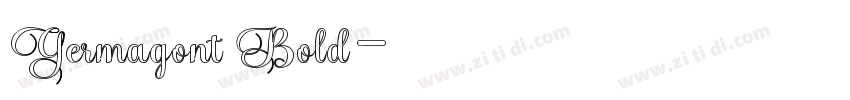Germagont Bold字体转换